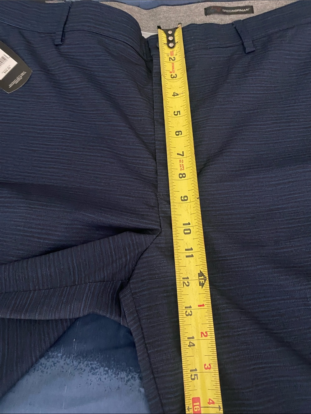 Greg Norman Collection Blue Performance Golf Shorts - Picture 9 of 9